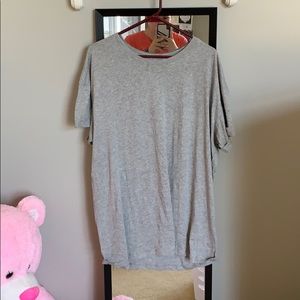 cuffed tee shirt dress